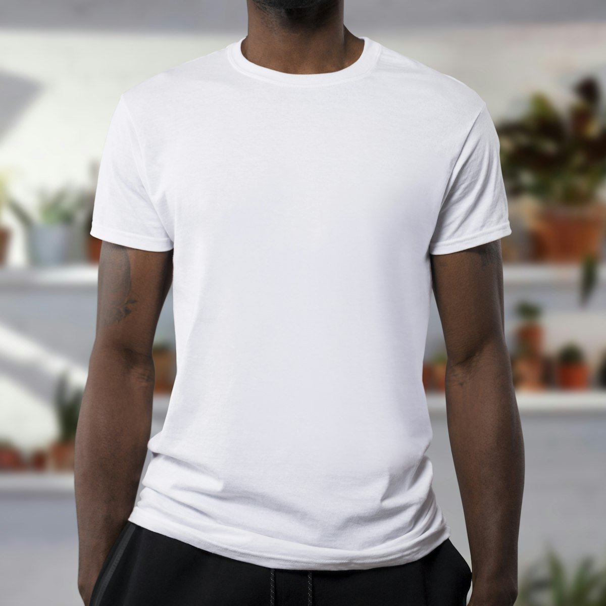 Premium cotton crew neck tee